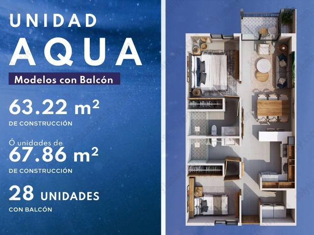 MODELO AQUA Balcon


	2 Recamaras
	2 Baños
	Balcon
	Cocina Integral
	Sala Comedor
	Área de Lavado


Solo 28 unidades.

HABITAT

Fluvial Vallarta

82 UNIDADES
TORRE DE 4 NIVELES DE DEPARTAMENTOS
LOCALES COMERCIALES

EDIFICIO INTELIGENTE

Un espacio preparado para el futuro. Controla tu hogar desde tu smartphone, tablet o PC con estos accesorios y dispositivos.

ÁREAS COMUNES
TODO LO QUE NECESITO ESTÁ AQUÍ.


	Infinity Pool
	Bar Lounge
	Terraza Bar Lounge
	Gimnasio
	Zona Wifi
	Área de BBQ
	Pet Park
	Área Infantil
	Fire Pit
	Asoleaderos


Hasta un 15% de Descuento *

Enganches de 80%, 50% y 30% *

Entregas a 18 meses *
