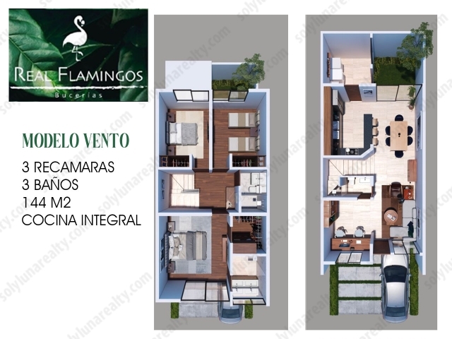 REAL FLAMINGOS - BUCERIAS

PREVENTA de CASAS en COTO PRIVADO con ALBERCA

FASE 2

Real Flamingos es una privada justo detras de La Comer dentro de la zona de Flamingos Sport Residencial. 

Modelo Vento


	3 recamaras
	3 Baños
	Cocina Integral
	144.5 M2
	2 Espacios para Coche
	Cicterna 2,500 litros
	Calentador de Agua
	Tanque Estacionario


AMENIDADES


	Seguridad Privada
	Caceta de Seguridad 24 hrs
	Ingreso con Puerta Automatica
	Casa Club de Alberca
	Área de Juegos para Niños
	Sillas y Camastros
	Pergola y Barra de Cocina Fria


FORMAS DE PAGO

Plan 1 - 75% de Enganche - 4% de Descuento

Plan 2 - 50% de Enganche - 2.5% de Descuento

Plan 3 - 20% de Enganche - 0% de Descuento

Apartado de $50,000 mxn. (10 días)
