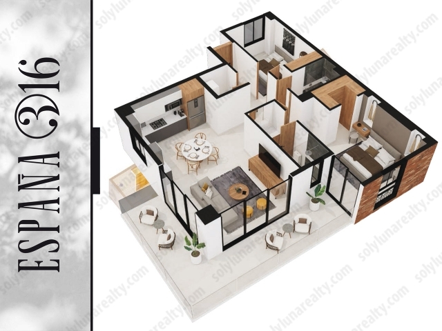 ESPAÑA 316 - Versalles, Puerto Vallarta.

Tipo 2


	 2 Recamara / 2 Baños
	Interior 95.76 m2 / Terraza 23.09 m2
	Total 118.85 m2
	102, 202, 302, 402, 502


Experimenta la inmejorable combinación de Ubicación privilegiada en Versalles y una zona animada y ambiente dinámico de barrio.

A pocos pasos de todos los elementos esenciales de la ciudad, lo que lo hace sentir como en casa.

España 316 es el segundo proyecto inmobiliario liderado por el equipo detrás del exitoso desarrollo Origen Versalles, un condominio de 24 unidades que fue diseñado por aA arquitectos Asociados del Pacífico, desarrollado por Mateo Developers.

UBICACIÓN

Ubicado en la Zona Hotelera de Puerto Vallarta, el barrio Versalles se está expandiendo rápidamente. Esta es una comunidad residencial tradicional con toques del México auténtico. Es un lugar especialmente transitable, con calles pintorescas pobladas de pequeñas boutiques, restaurantes con diferentes propuestas gastronómicas y el espíritu inconfundible de la zona.
