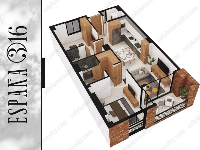 ESPAÑA 316 - Versalles, Puerto Vallarta.

Tipo 3


	 2 Recamara / 2 Baños
	Interior 77.38 m2 / Terraza 6.54 m2
	Total 83.92 m2
	103, 203, 303, 403, 503


Experimenta la inmejorable combinación de Ubicación privilegiada en Versalles y una zona animada y ambiente dinámico de barrio.

A pocos pasos de todos los elementos esenciales de la ciudad, lo que lo hace sentir como en casa.

España 316 es el segundo proyecto inmobiliario liderado por el equipo detrás del exitoso desarrollo Origen Versalles, un condominio de 24 unidades que fue diseñado por aA arquitectos Asociados del Pacífico, desarrollado por Mateo Developers.

UBICACIÓN

Ubicado en la Zona Hotelera de Puerto Vallarta, el barrio Versalles se está expandiendo rápidamente. Esta es una comunidad residencial tradicional con toques del México auténtico. Es un lugar especialmente transitable, con calles pintorescas pobladas de pequeñas boutiques, restaurantes con diferentes propuestas gastronómicas y el espíritu inconfundible de la zona.
