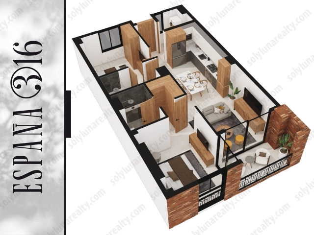 ESPAÑA 316 - Versalles, Puerto Vallarta.

Tipo 5


	2 Recamara / 2 Baños
	Interior 77.38 m2 / Terraza 6.56 m2
	Total 83.95 m2
	605


Experimenta la inmejorable combinación de Ubicación privilegiada en Versalles y una zona animada y ambiente dinámico de barrio.

A pocos pasos de todos los elementos esenciales de la ciudad, lo que lo hace sentir como en casa.

España 316 es el segundo proyecto inmobiliario liderado por el equipo detrás del exitoso desarrollo Origen Versalles, un condominio de 24 unidades que fue diseñado por aA arquitectos Asociados del Pacífico, desarrollado por Mateo Developers.

UBICACIÓN

Ubicado en la Zona Hotelera de Puerto Vallarta, el barrio Versalles se está expandiendo rápidamente. Esta es una comunidad residencial tradicional con toques del México auténtico. Es un lugar especialmente transitable, con calles pintorescas pobladas de pequeñas boutiques, restaurantes con diferentes propuestas gastronómicas y el espíritu inconfundible de la zona.
