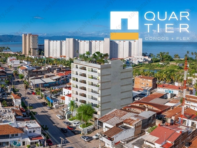 QUARTIER - Condominios Lock Off

MODELO STUDIO


	D-1
	723.23 ft2
	1 Bed + 1 Bath
	67.19 m2
	Precio de Lista $249,000 USD


Quartier · Condos + Flex no solo ofrece comodidad y estilo, sino que también se encuentra en la ubicación perfecta en Puerto Vallarta, lo que lo convierte en el lugar ideal para experimentar el auténtico estilo de vida de este destino paradisíaco.

26 departamentos dividido en 2, uno ve hacia la Av. Francisco Villa y otro con vista interior.

13 son estudios de una recámara, y bajo el concepto lock-off; 6 de 2 recámaras y 7 son departamentos de 3 recámaras.

AMENIDADES

La vida en la playa se combina a la perfección con la comodidad de la vida urbana. Nuestro desarrollo ha sido diseñado meticulosamente para mejorar la calidad de vida de nuestros futuros residentes, prestando atención a cada detalle.


	Amplias Terrazas en cada unidad. 
	Área de Picina en el Roof
	Área Social con vista


FORMAS DE PAGO

Plan 1


	30% / 60% / 10%
	5% de Descuento


Plan 2


	50% / 40% / 10%
	10% de Descuento


Plan 2


	90% / 10%
	​20% de Descuento


UBICACIÓN

Ubicado estratégicamente en la colonia Olímpica de Puerto Vallarta, Quartier contempla 8 niveles de 26 departamentos más un espectacular rooftop con hermosas vistas hacia el mar y la ciudad.

A solo 10 min de caminada al Centro de Vallarta, Playa Camarones y a 5 min en coche al Malecon de Puerto Vallarta.
