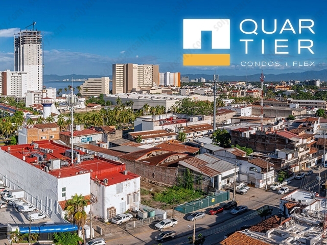 QUARTIER - Condominios Lock Off

MODELO STUDIO


	B-1
	1376.06 ft2
	3 Bed + 2 Bath
	127.84 m2
	Precio de Lista $473,000 USD


Quartier · Condos + Flex no solo ofrece comodidad y estilo, sino que también se encuentra en la ubicación perfecta en Puerto Vallarta, lo que lo convierte en el lugar ideal para experimentar el auténtico estilo de vida de este destino paradisíaco.

26 departamentos dividido en 2, uno ve hacia la Av. Francisco Villa y otro con vista interior.

13 son estudios de una recámara, y bajo el concepto lock-off; 6 de 2 recámaras y 7 son departamentos de 3 recámaras.

AMENIDADES

La vida en la playa se combina a la perfección con la comodidad de la vida urbana. Nuestro desarrollo ha sido diseñado meticulosamente para mejorar la calidad de vida de nuestros futuros residentes, prestando atención a cada detalle.


	Amplias Terrazas en cada unidad. 
	Área de Picina en el Roof
	Área Social con vista


FORMAS DE PAGO

Plan 1


	30% / 60% / 10%
	5% de Descuento


Plan 2


	50% / 40% / 10%
	10% de Descuento


Plan 2


	90% / 10%
	​20% de Descuento


UBICACIÓN

Ubicado estratégicamente en la colonia Olímpica de Puerto Vallarta, Quartier contempla 8 niveles de 26 departamentos más un espectacular rooftop con hermosas vistas hacia el mar y la ciudad.

A solo 10 min de caminada al Centro de Vallarta, Playa Camarones y a 5 min en coche al Malecon de Puerto Vallarta.
