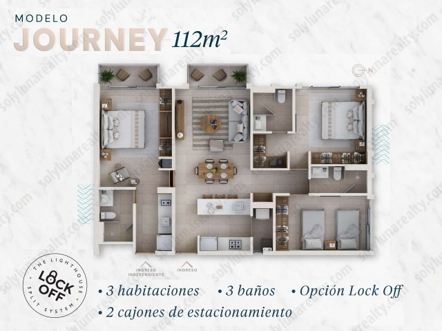 Condo Modelo JOURNEY | The Lighthouse - Puerto Vallarta - Jalisco